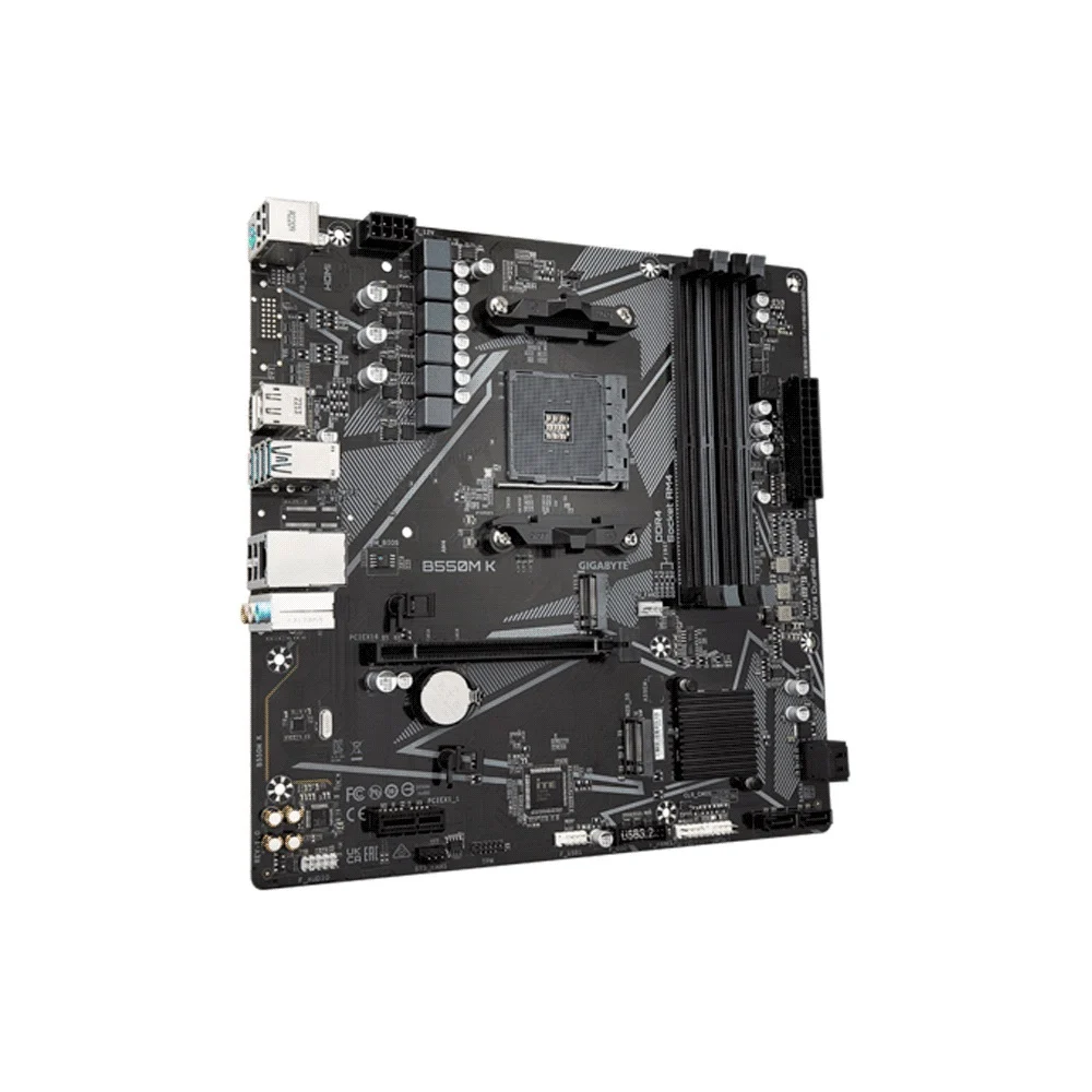PLACA MADRE GIGABYTE AM4 B550M K S/R/HDMI/DP/2 M2/DDR4/USB3.2/MATX - Vista 3