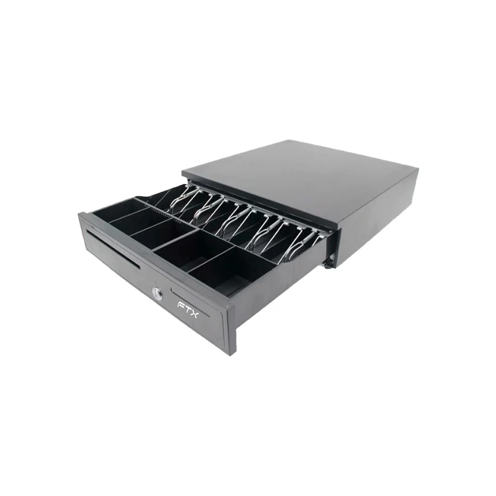 CAJA DE DINERO FTX LAS-405 ACERO RJ11/5B/5M/1R 405MM X 420MM X 100MM - Vista 2