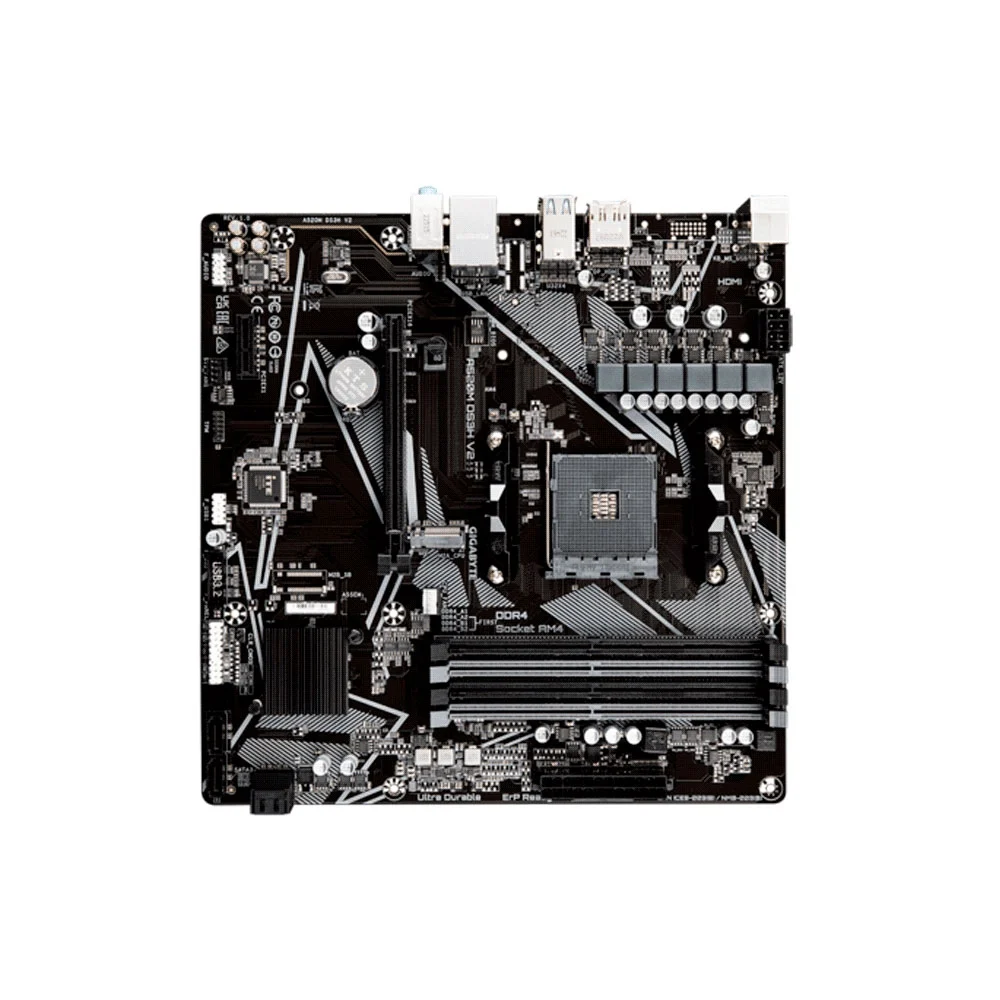 PLACA MADRE GIGABYTE AM4 A520M DS3H V2 S/R/HDMI/DP/M.2/DDR4/USB3.2/MATX - Vista 4