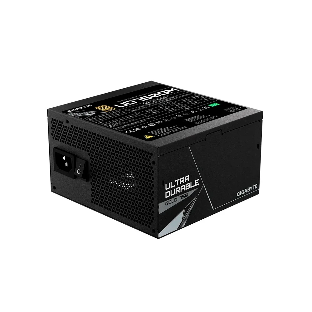 FUENTE GIGABYTE 750W 80PLUS GOLD FULL MODULAR BIVOLT GP-UD750GM - Vista 4