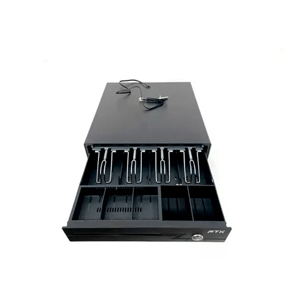 CAJA DE DINERO FTX LAS-335 ACERO RJ11/4B/5M/1R 335MM X 360MM X 80MM - Vista 2