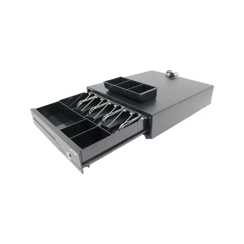 CAJA DE DINERO FTX LAS-335 ACERO RJ11/4B/5M/1R 335MM X 360MM X 80MM - Vista 3