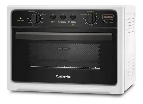 HORNO ELECTRICO CONTINENTAL 44LTS DE MESA BLANCO