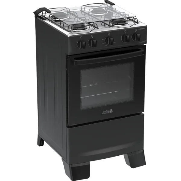 COCINA A GAS JAM 4H ESTANDAR NEGRO