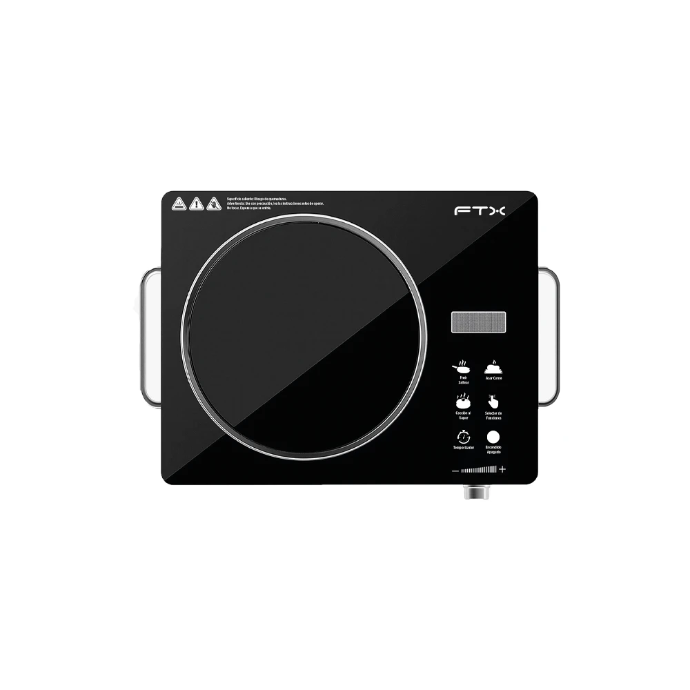 PLACA COCINA VITRO FTX 3500W 220V DIG/1HORN/NEGRO C/SELEC FEC-1H