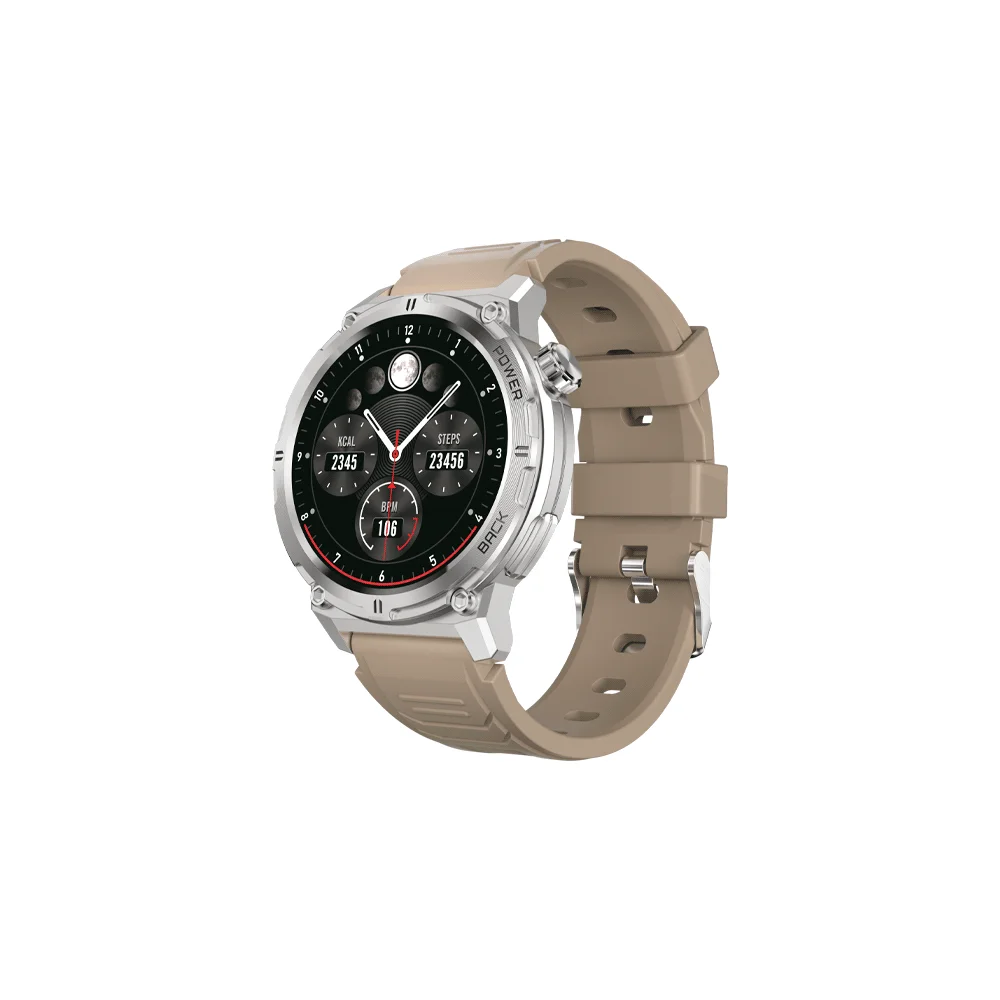 SMARTWATCH FTX R20 PLATA/BEIGE 57MM