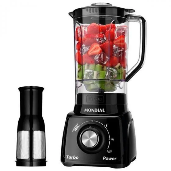 LICUADORA MONDIAL TURBO POWER NEGRO L-99FV 220V