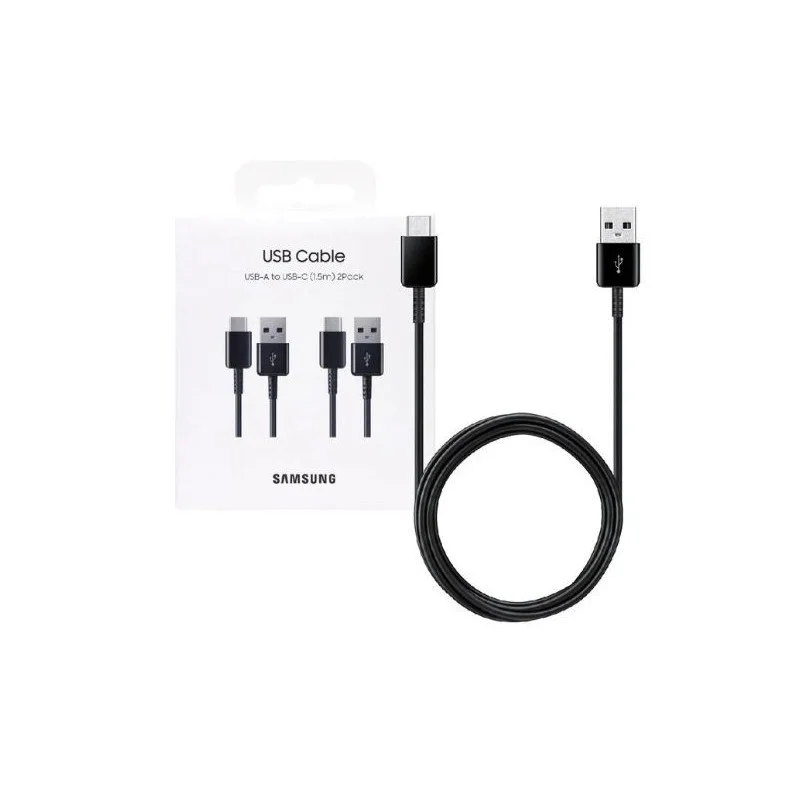 CABLE USB SAMSUNG 2 PACK TIPO C BLACK