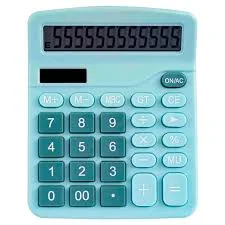 CALCULADORA LUO LU-640 CELESTE