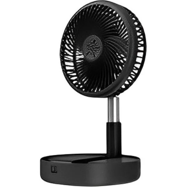 VENTILADOR SATE A BATERIA USB RECARGABLE NEGRO A-F0824