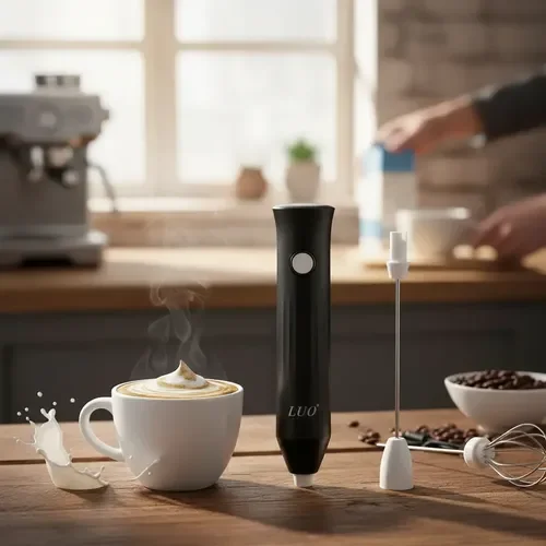 MINI BATIDORA P/ CAFE LUO 2 EN 1 LU-4948