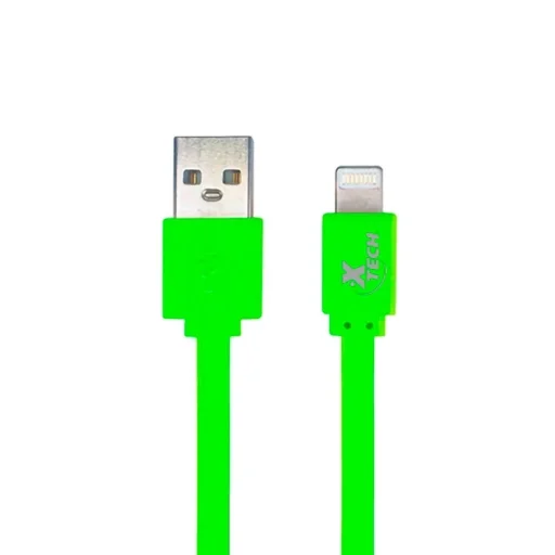 CABLE PARA IPHONE LIGHTING XTECH ON-THE-GO 1M VERDE