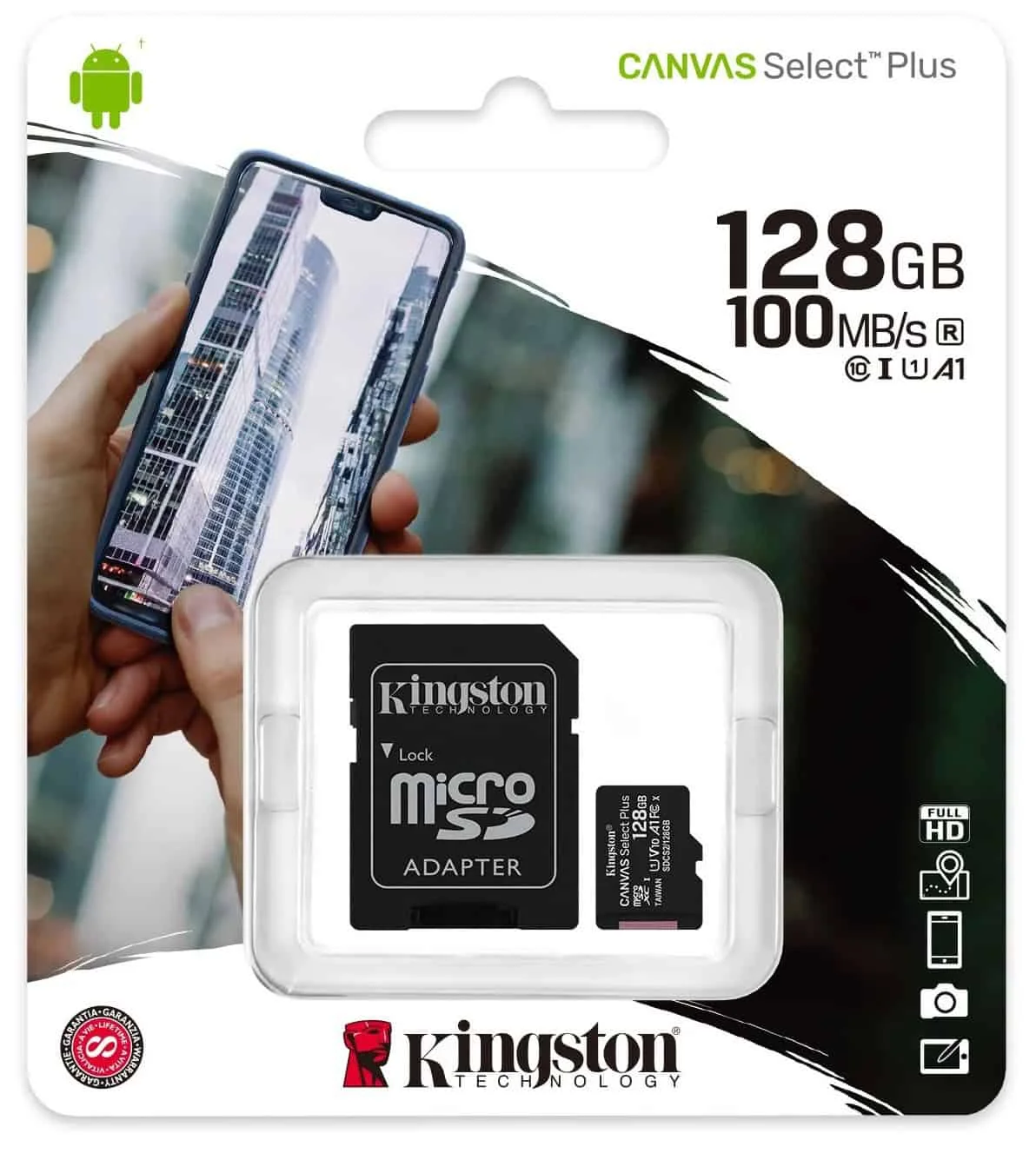MEMORY HIKVISION MICRO SD 128GB HS-TF-C1 92/20 CLASS 10