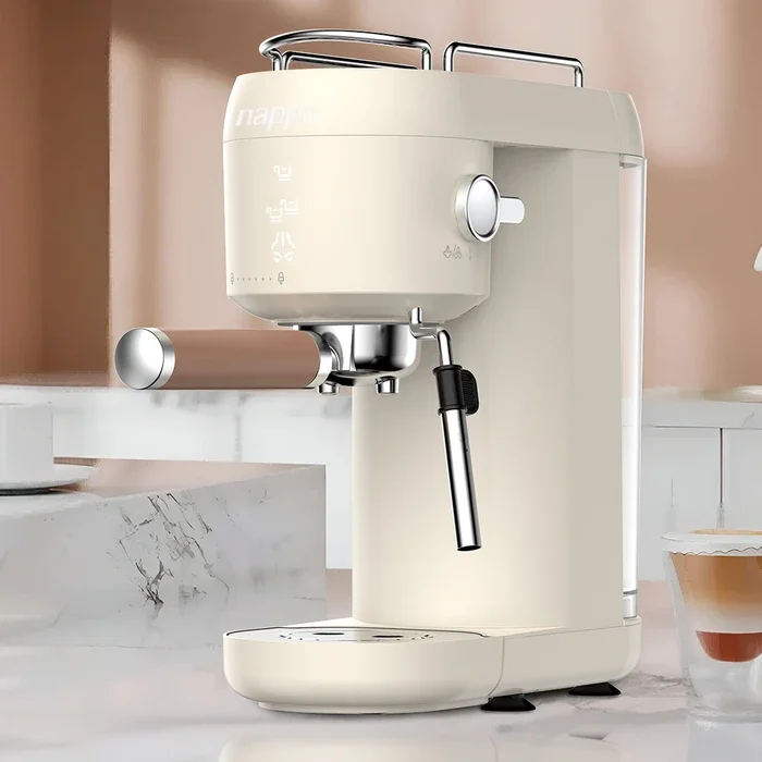 CAFETERA NAPPO ESPRESSO CON BOMBA NEC-241 CREMA+SET 2 VASOS