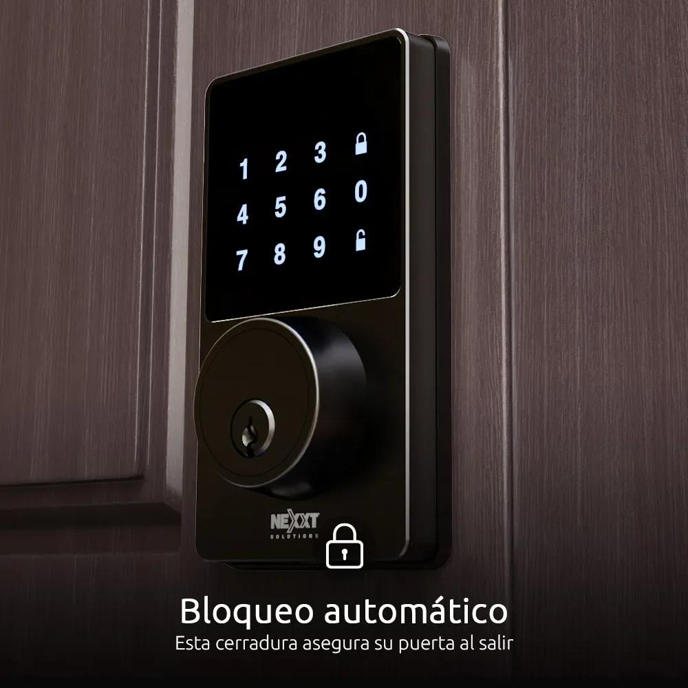 CERRADURA NEXXT IOT INTELIGENTE WI-FI NHS-D100 NEGRO