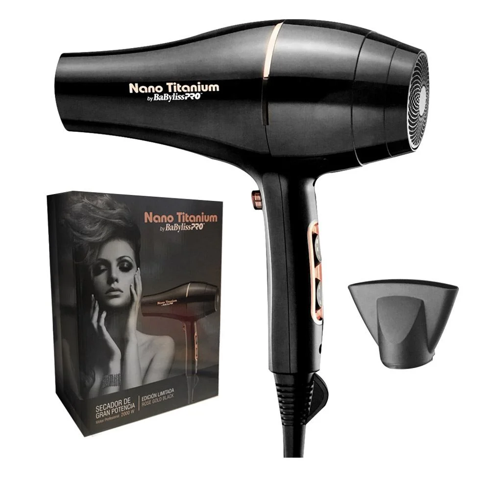 SECADOR DE PELO BABYLISS BLACK ROSE GOLD 2000W