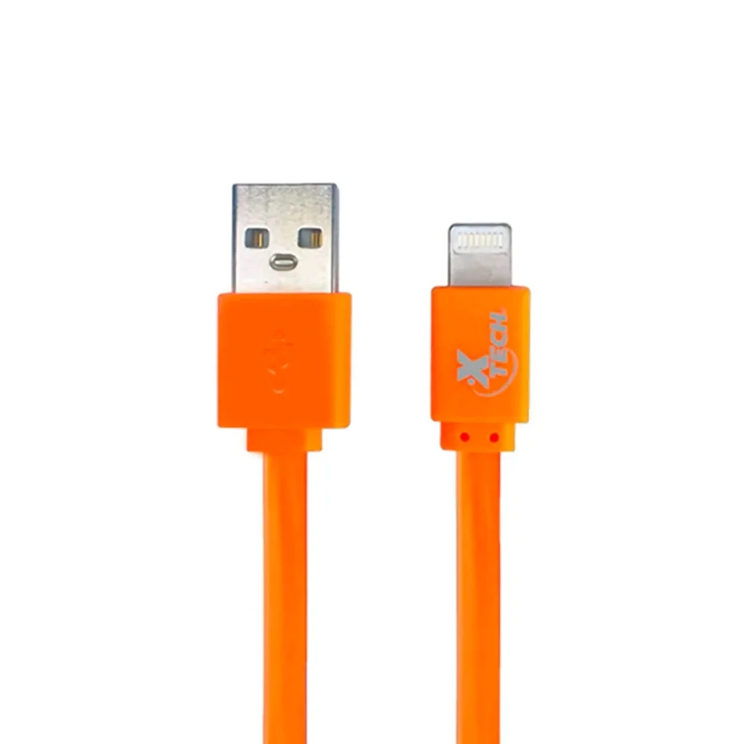 CABLE PARA IPHONE LIGHTING XTECH ON-THE-GO 1M NARANJA