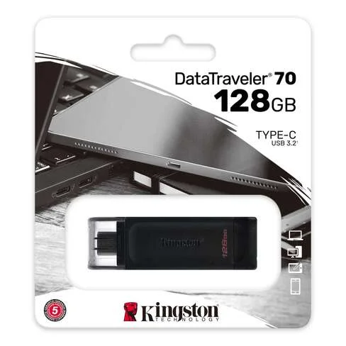 PENDRIVE KINGSTON 128GB DATATRAVELER USB-C 70 3.2