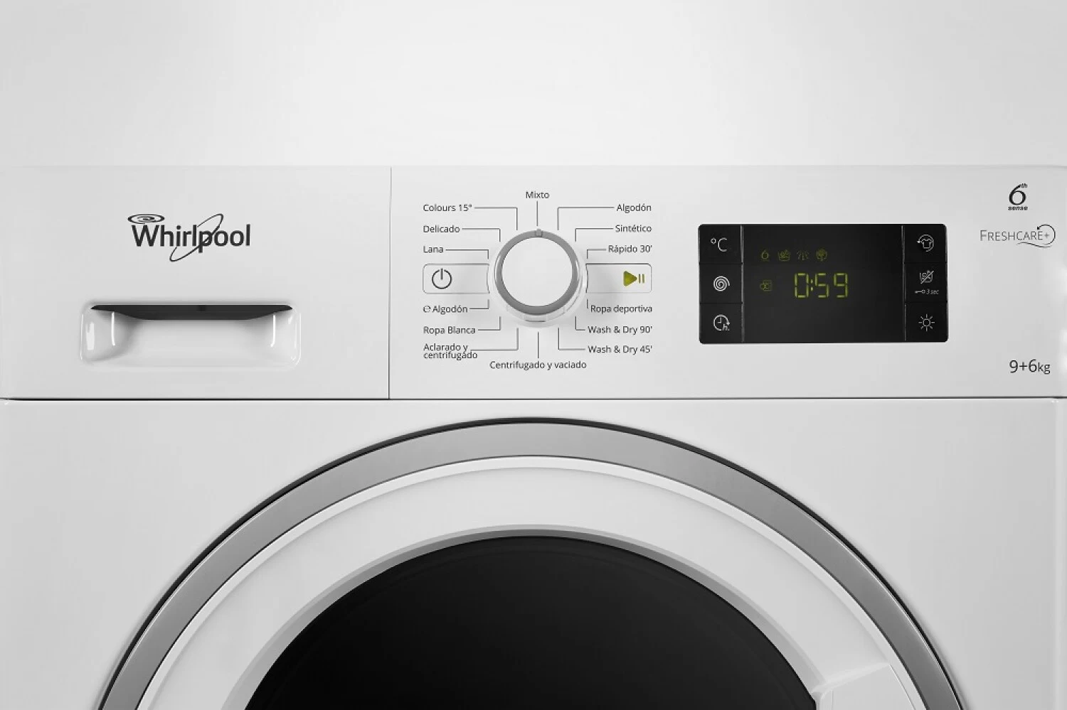 LAVASECARROPAS WHIRLPOOL WCF10BF 10. 5 / 7KG INVERTER 1600RPM - Vista 2