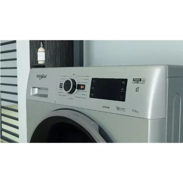LAVASECARROPAS WHIRLPOOL WWD09SF SILVER 9/6KG INVERTER 1400RPM - Vista 3