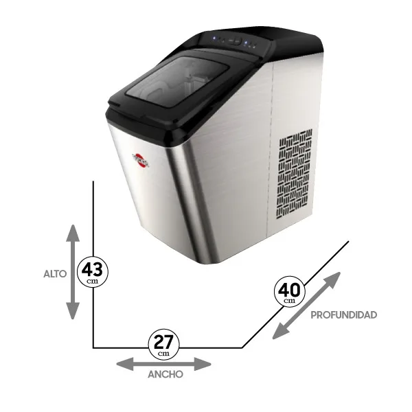 Fabricadora de hielo de sobremesa TOKYO TOK-IM, hasta 15 kg/24 h - Vista 2