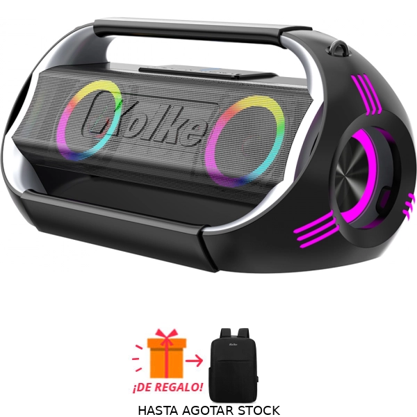 Parlante portátil Kolke Pro Xtreme KPM-677 100 W con luces LED