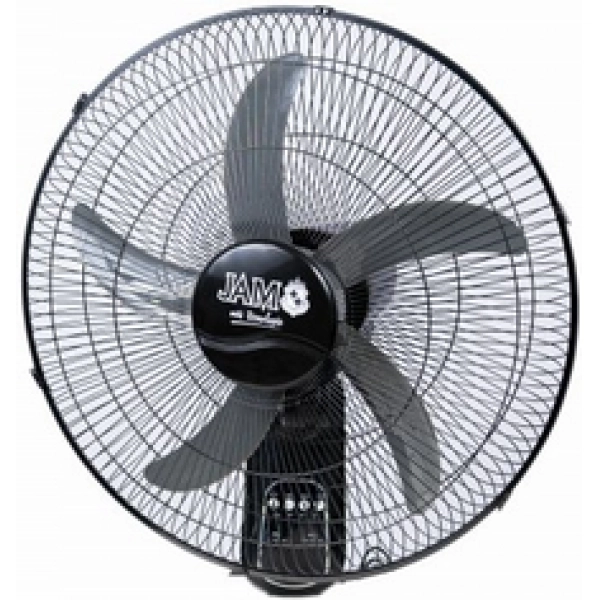 Ventilador de pared JAM FW-18 negro de 18 pulgadas con control remoto