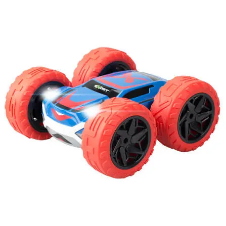 Auto de juguete Exost 360 Cross azul, rojo y blanco con cuatro ruedas grandes