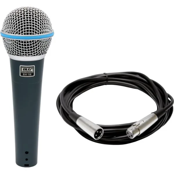 Micrófono dinámico BLG Professional BA-58 con cable