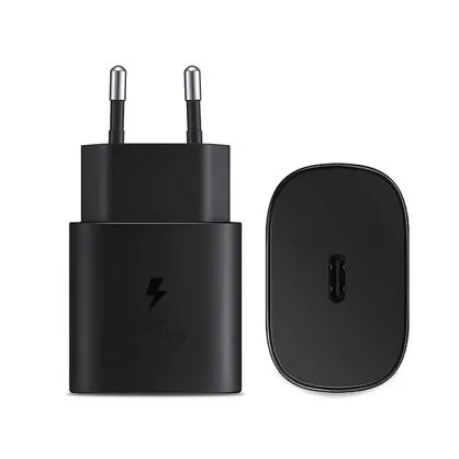 Cargador Samsung 25 W con cable USB-C a USB-C negro - Vista 2