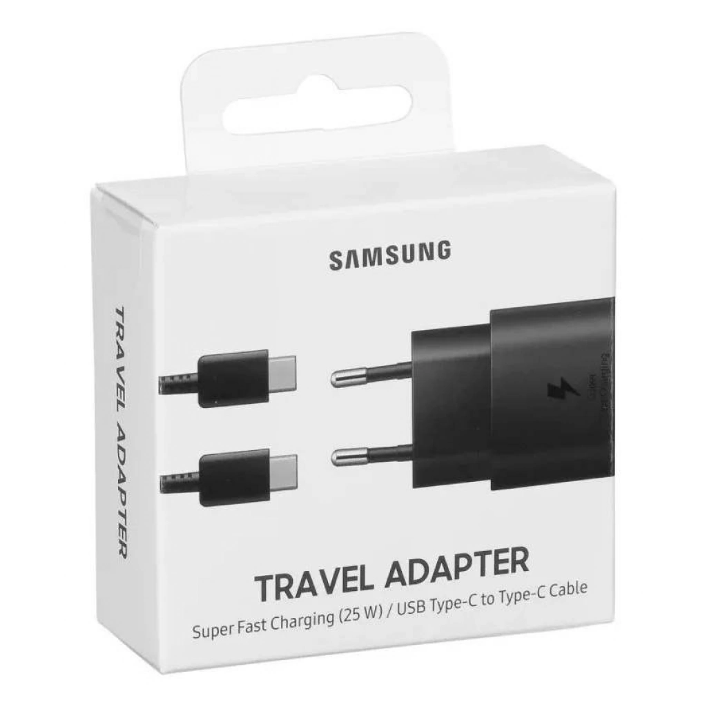 Cargador Samsung 25 W con cable USB-C a USB-C negro - Vista 3