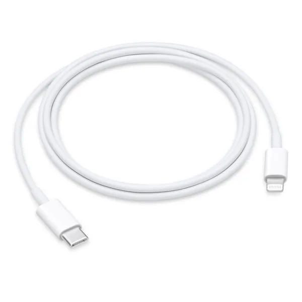 Cable USB-C a Lightning blanco de 1 m