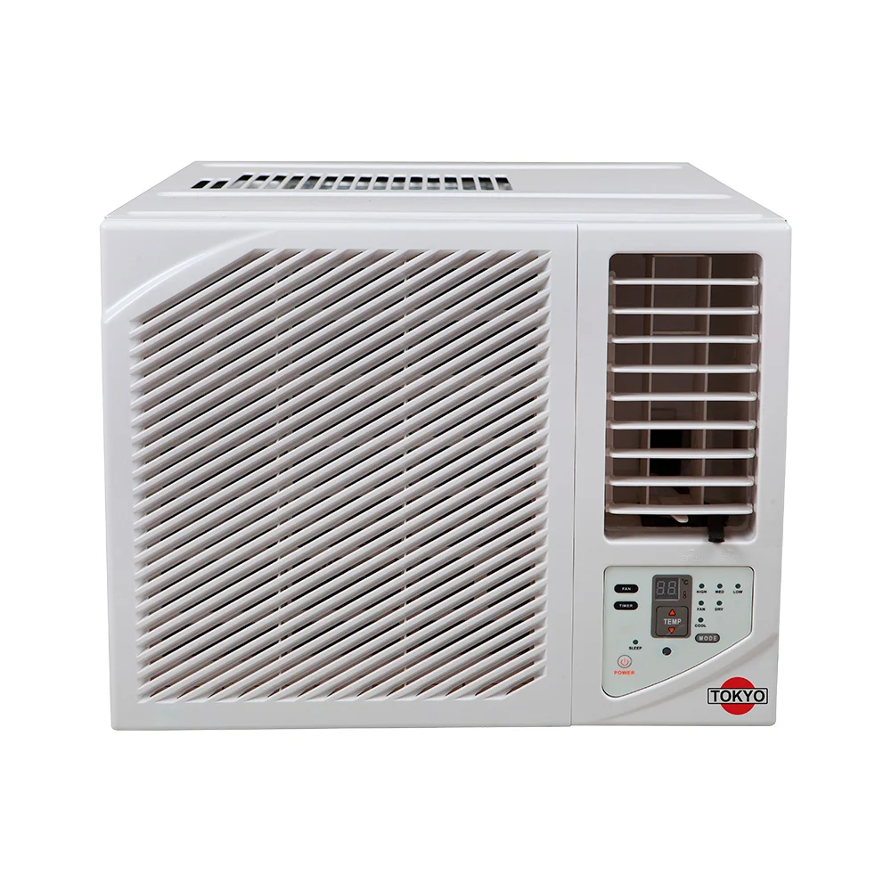 Aire acondicionado de ventana Tokyo blanco con panel digital y control remoto blanco