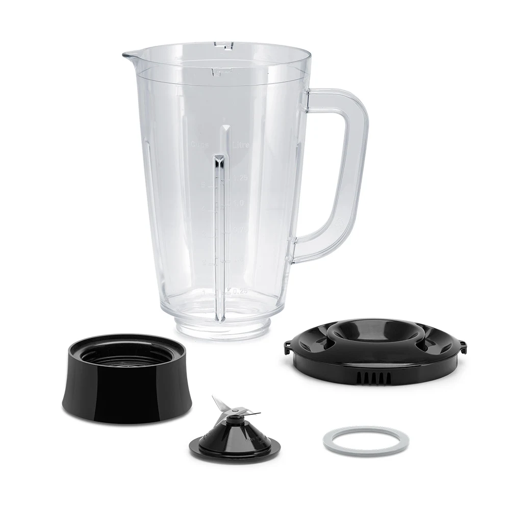 Licuadora ARNO EasyMix negra con jarra transparente graduada, selector de dos velocidades y marcas Pulse y Autoclean. - Vista 2