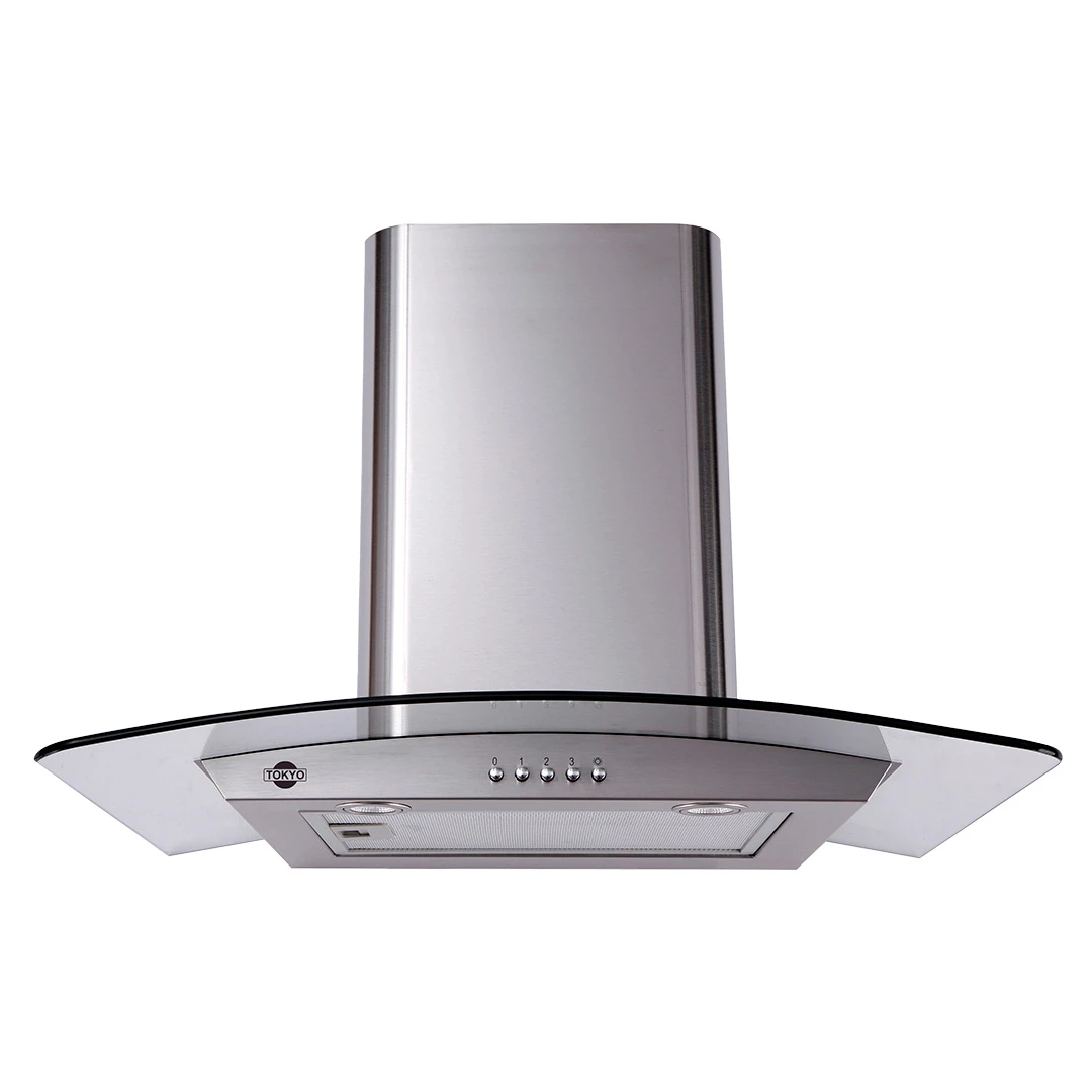 Campana extractora Tokyo CURVED60 4H con vidrio curvo