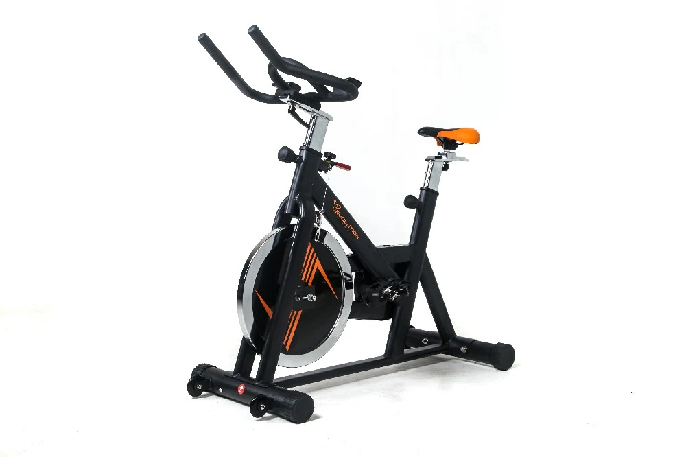 Bicicleta de spinning Evolution SP2600 con disco de inercia de 20 kg