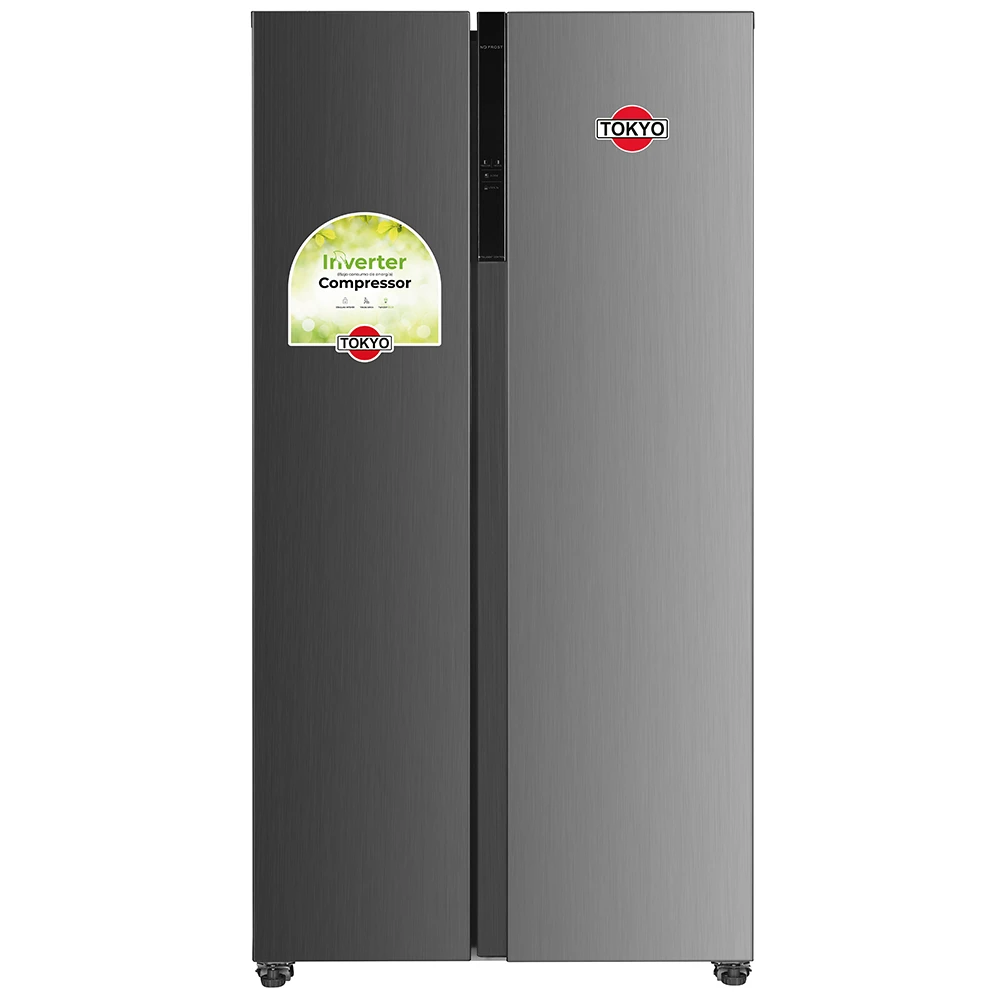 HELADERA SIDE BY SIDE TOKYO 490 INOX INVERTER  NO FROST